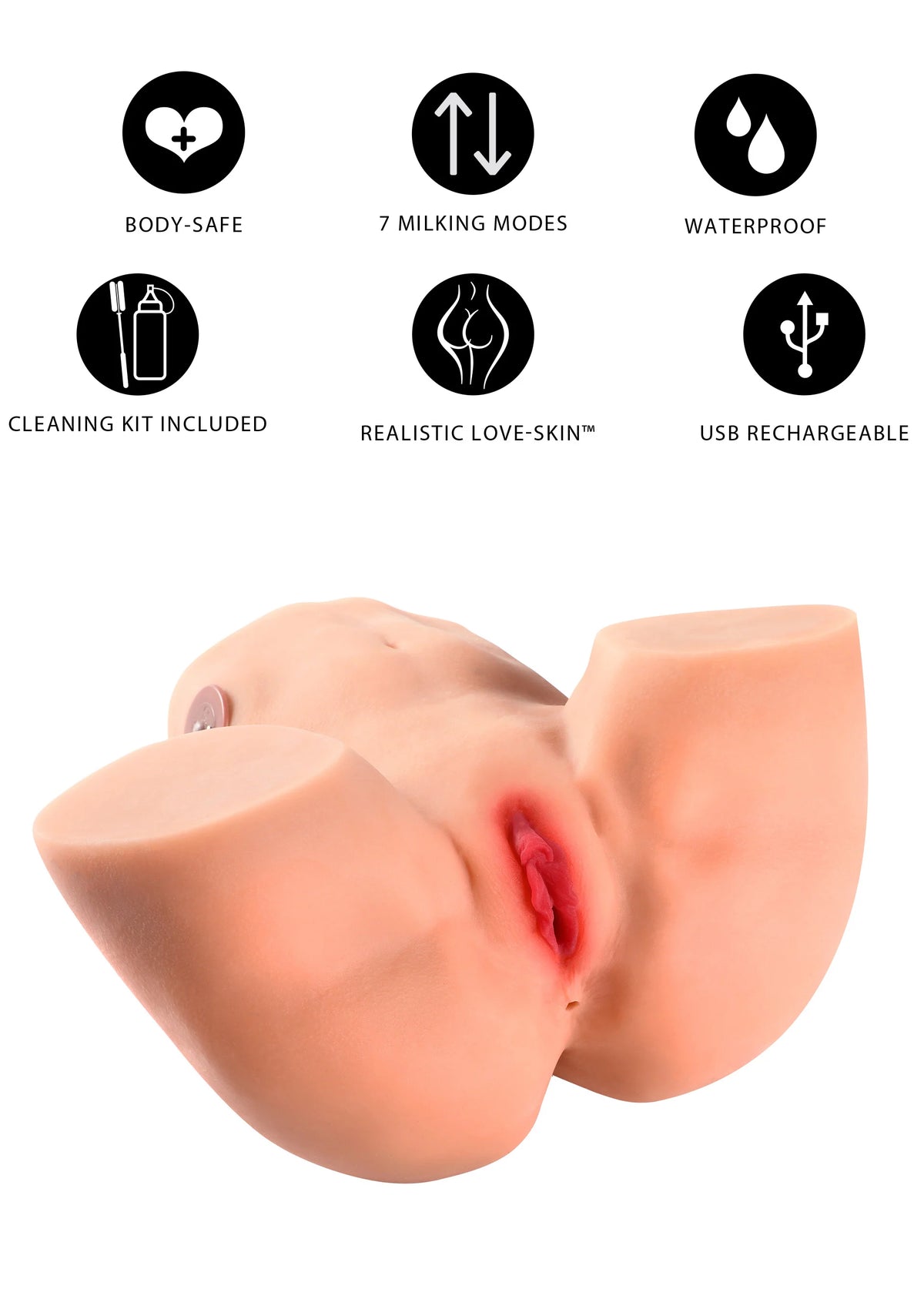 Bestel: Tight Milking Pussy 6kg by Hidden Desire - bij Happytoys.nl, happytoys.be, Happytoys.ae: erotische sex webshop | liever Happy dan Easy ⭐⭐⭐⭐⭐