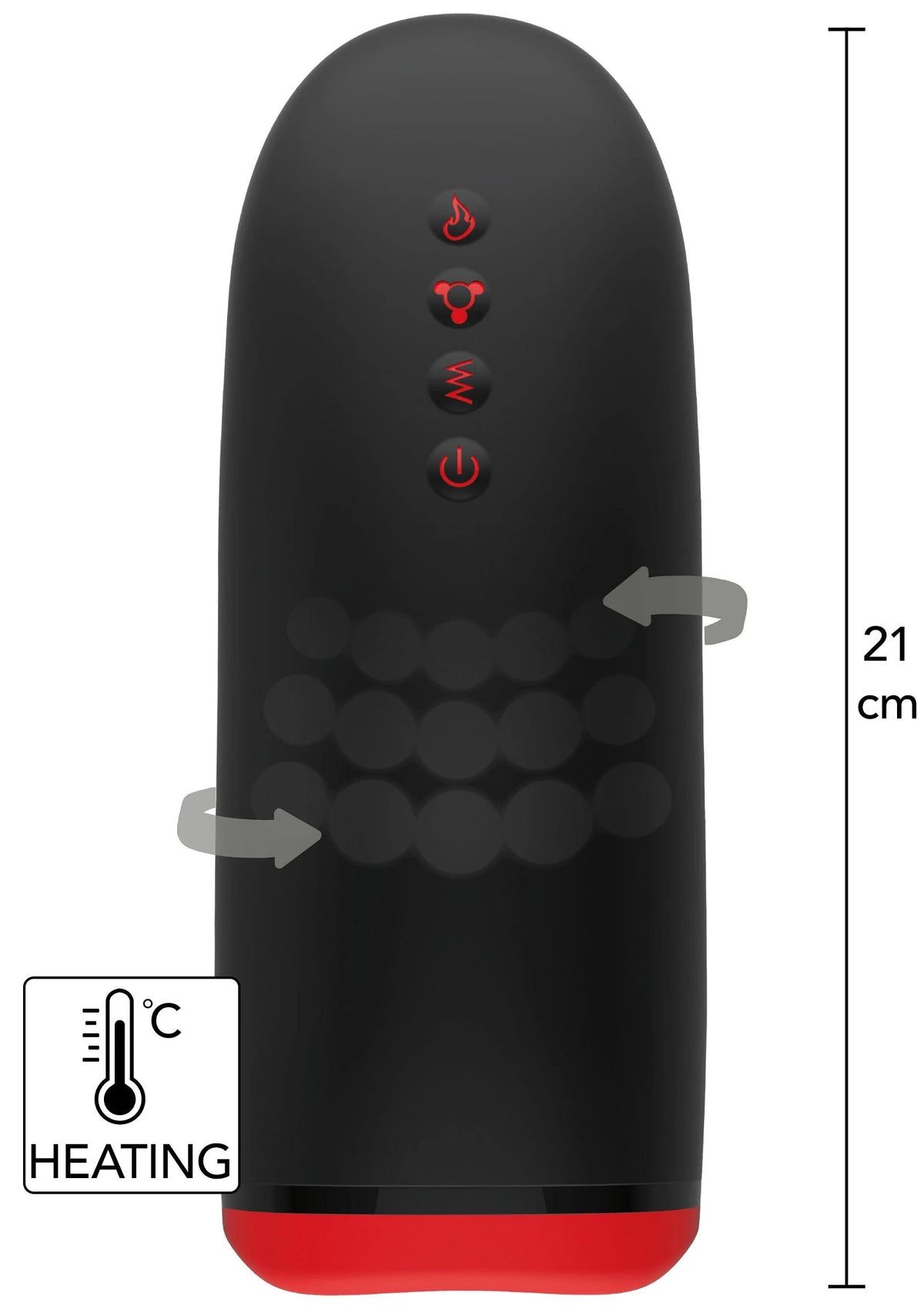 Bestel: Beaded Tongue Masturbator by Hidden Desire - bij Happytoys.nl, happytoys.be, Happytoys.ae: erotische sex webshop | liever Happy dan Easy ⭐⭐⭐⭐⭐ - Default Title - 16966 - BLACK