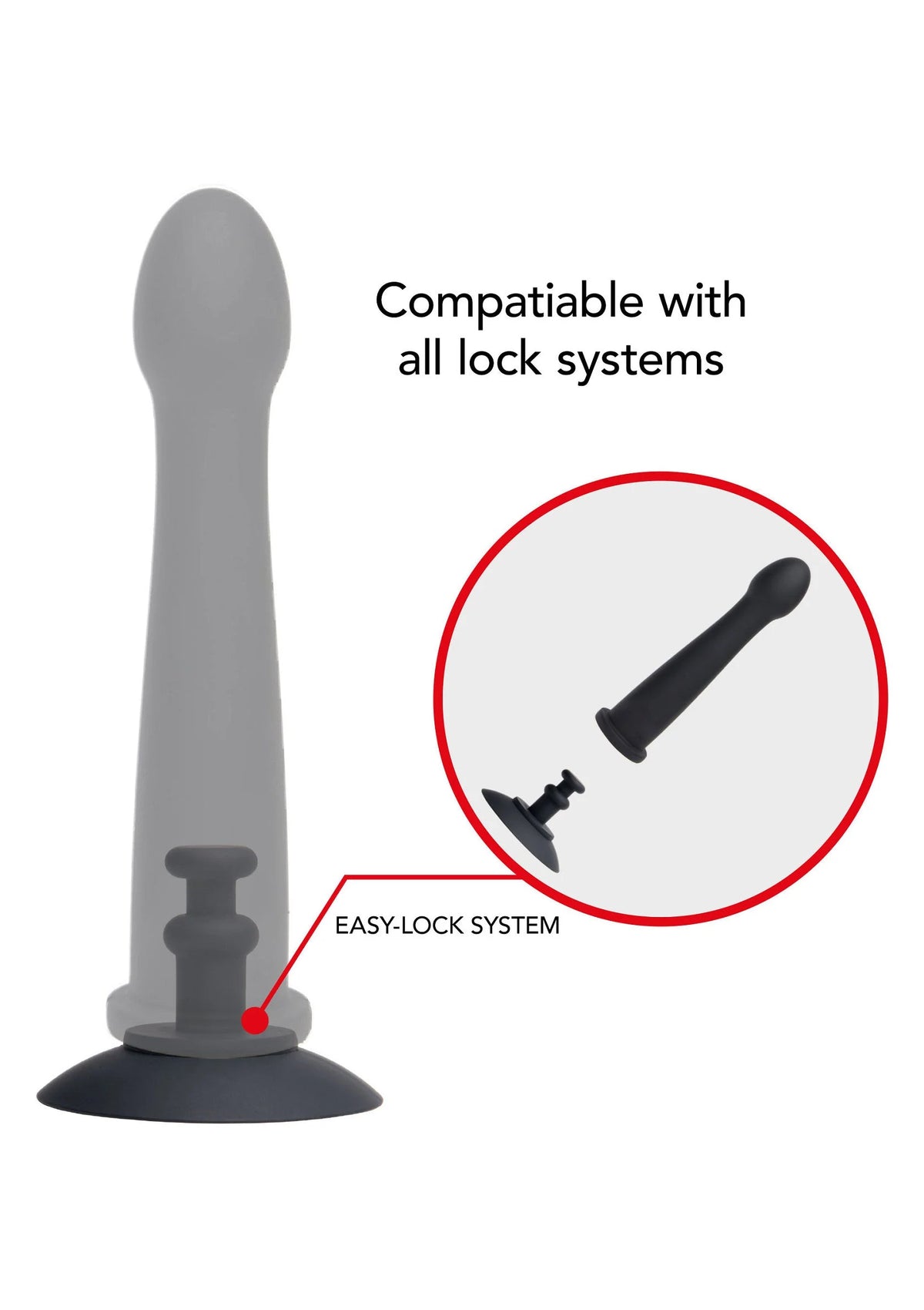 Bestel: Bangers Fuck Machines Easy - Lock Suction Cup by Hidden Desire - bij Happytoys.nl, happytoys.be, Happytoys.ae: erotische sex webshop | liever Happy dan Easy βββββ
