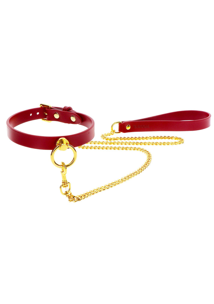 Bestel: O - Ring Collar and Chain Leash by Taboom Bondage In Luxury - bij Happytoys.nl, happytoys.be, Happytoys.ae: erotische sex webshop | liever Happy dan Easy ⭐⭐⭐⭐⭐