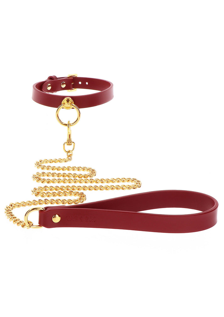 Bestel: O - Ring Collar and Chain Leash by Taboom Bondage In Luxury - bij Happytoys.nl, happytoys.be, Happytoys.ae: erotische sex webshop | liever Happy dan Easy ⭐⭐⭐⭐⭐