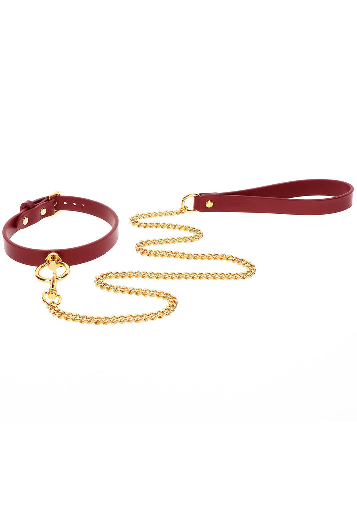 Bestel: O - Ring Collar and Chain Leash by Taboom Bondage In Luxury - bij Happytoys.nl, happytoys.be, Happytoys.ae: erotische sex webshop | liever Happy dan Easy ⭐⭐⭐⭐⭐
