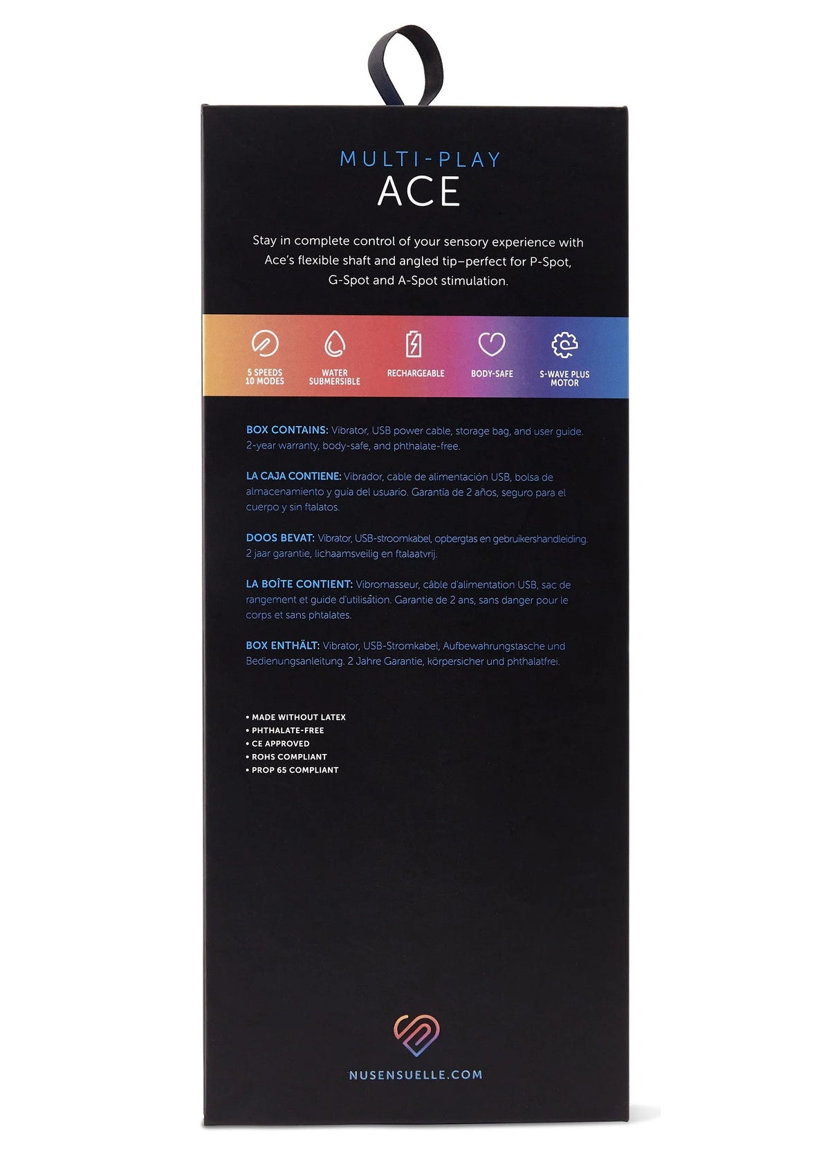 Bestel: ACE Multi - Play Vibrator by Nu Sensuelle - bij Happytoys.nl, happytoys.be, Happytoys.ae: erotische sex webshop | liever Happy dan Easy βββββ