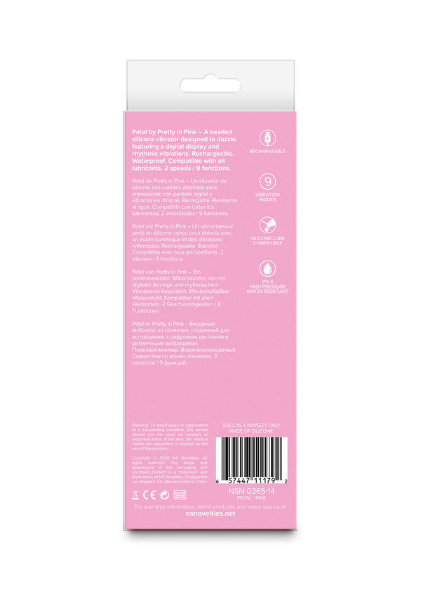 Bestel: Petal Vibrator by NS Novelties Pretty in Pink - bij Happytoys.nl, happytoys.be, Happytoys.ae: erotische sex webshop | liever Happy dan Easy ⭐⭐⭐⭐⭐