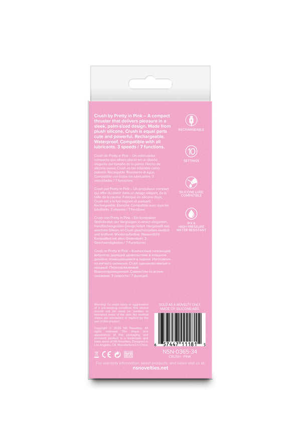 Bestel: Crush Vibrator by NS Novelties Pretty in Pink - bij Happytoys.nl, happytoys.be, Happytoys.ae: erotische sex webshop | liever Happy dan Easy βββββ