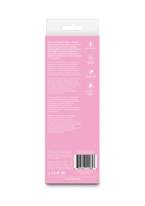 Bestel: Velvet G - Spot Vibrator by NS Novelties Pretty in Pink - bij Happytoys.nl, happytoys.be, Happytoys.ae: erotische sex webshop | liever Happy dan Easy βββββ