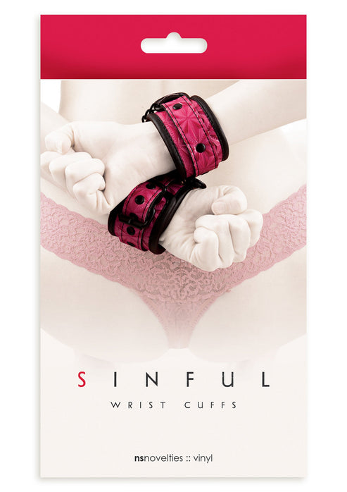 Bestel: Wrist Cuffs by NS Novelties Sinfull - bij Happytoys: de erotische sex webshop | liever Happy dan Easy ⭐⭐⭐⭐⭐