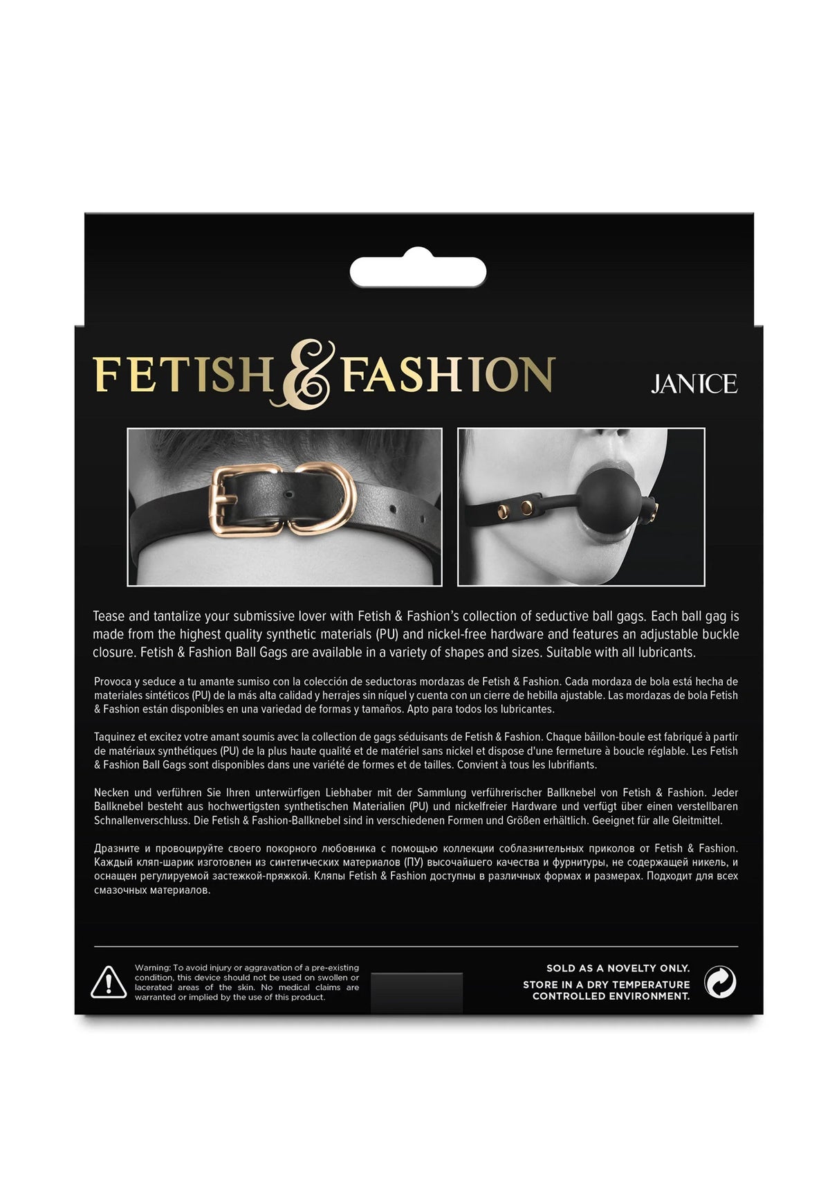 Bestel: Fetish & Fashion Janice Gag - bij Happytoys.nl, happytoys.be, Happytoys.ae: erotische sex webshop | liever Happy dan Easy ⭐⭐⭐⭐⭐