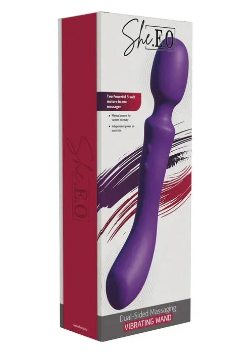 Bestel: Dual - Sided Massaging Vibrating Wand by She.E.O. - bij Happytoys.nl, happytoys.be, Happytoys.ae: erotische sex webshop | liever Happy dan Easy βββββ