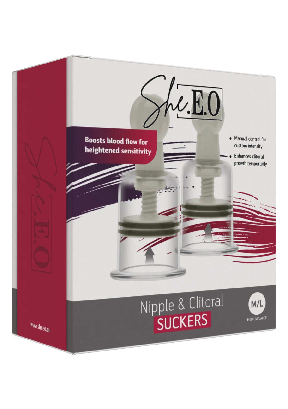 Bestel: Nipple & Clitoral Suckers M/L by She.E.O. - bij Happytoys.nl, happytoys.be, Happytoys.ae: erotische sex webshop | liever Happy dan Easy βββββ