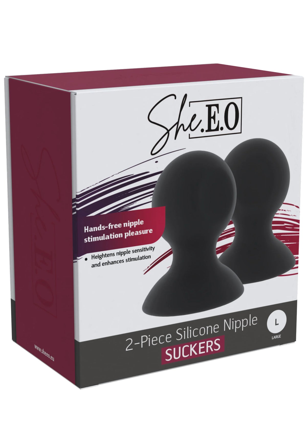 Bestel: Silicone Nipple Suckers L by She.E.O. - bij Happytoys.nl, happytoys.be, Happytoys.ae: erotische sex webshop | liever Happy dan Easy ⭐⭐⭐⭐⭐ - Default Title - 20259 - BLACK