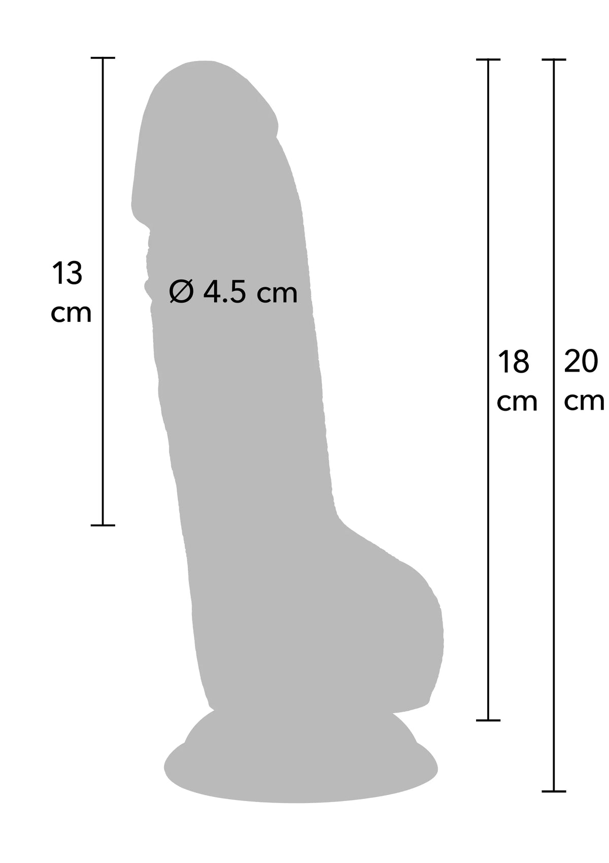 Bestel: Realistic Dildo PVC 18 cm by Hidden Desire - bij Happytoys.nl, happytoys.be, Happytoys.ae: erotische sex webshop | liever Happy dan Easy ⭐⭐⭐⭐⭐