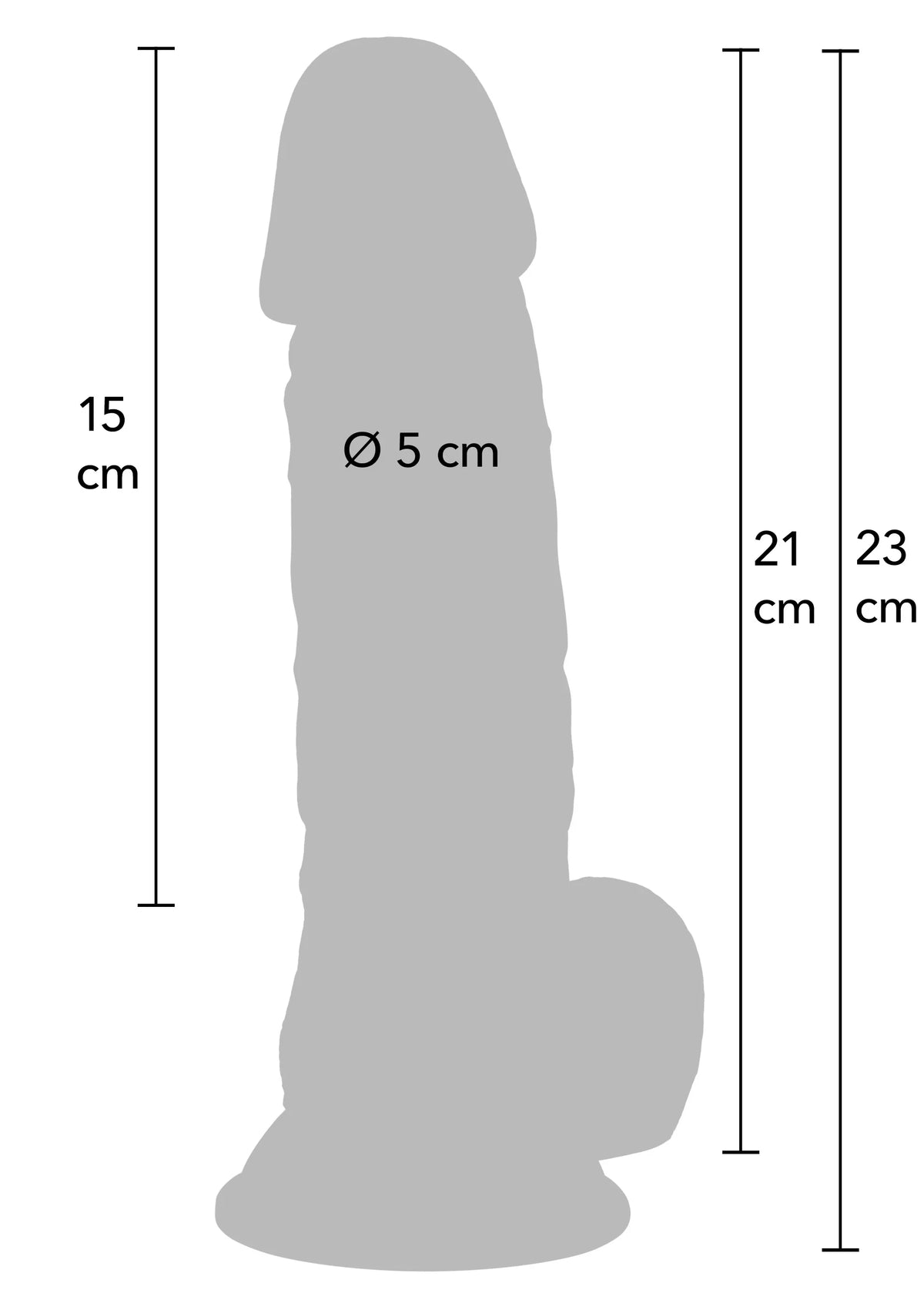 Bestel: Realistic Dildo PVC 21 cm by Hidden Desire - bij Happytoys.nl, happytoys.be, Happytoys.ae: erotische sex webshop | liever Happy dan Easy βββββ