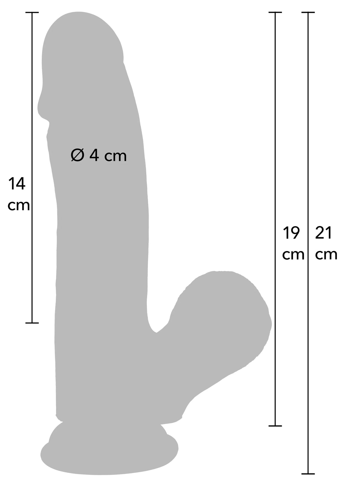 Bestel: Realistic Dildo Liquid Silicone 19 cm by Hidden Desire - bij Happytoys.nl, happytoys.be, Happytoys.ae: erotische sex webshop | liever Happy dan Easy βββββ