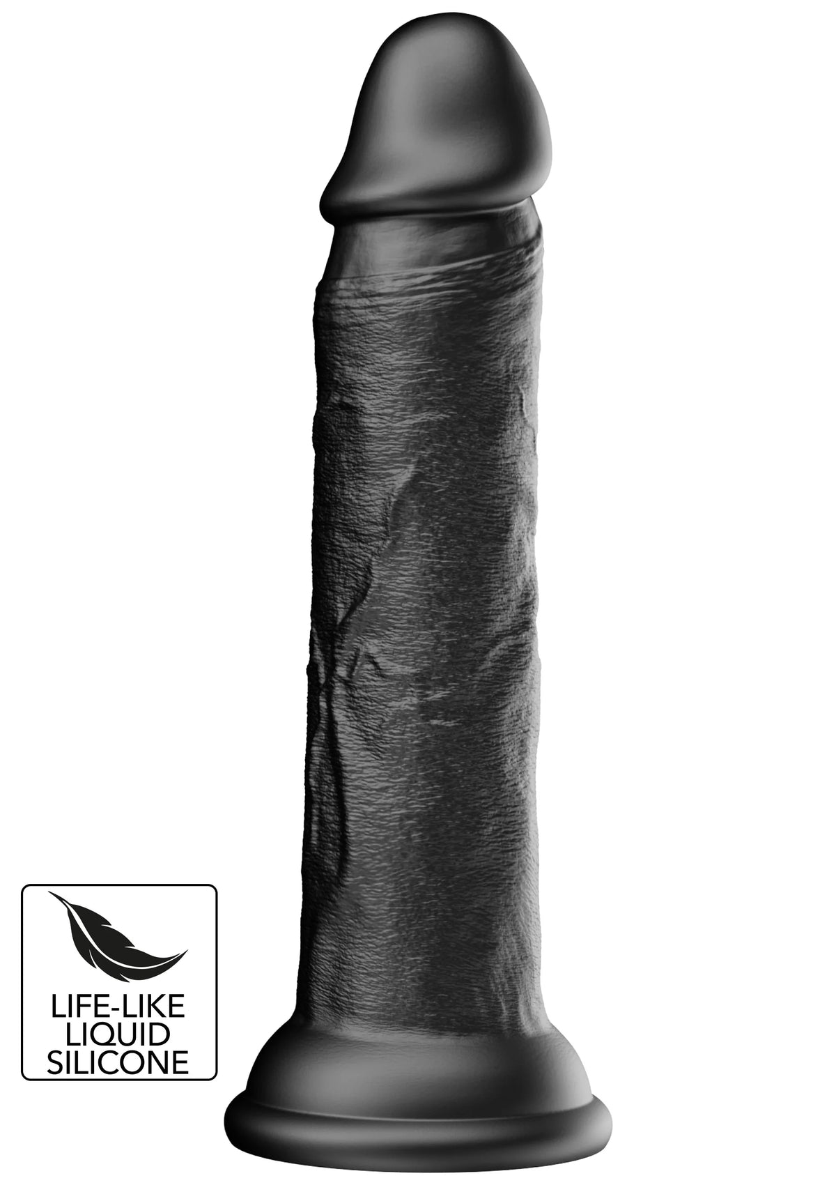 Bestel: Realistic Dong Liquid Silicone 17 cm by Hidden Desire - bij Happytoys.nl, happytoys.be, Happytoys.ae: erotische sex webshop | liever Happy dan Easy βββββ - Zwart - 20710 - BLACK