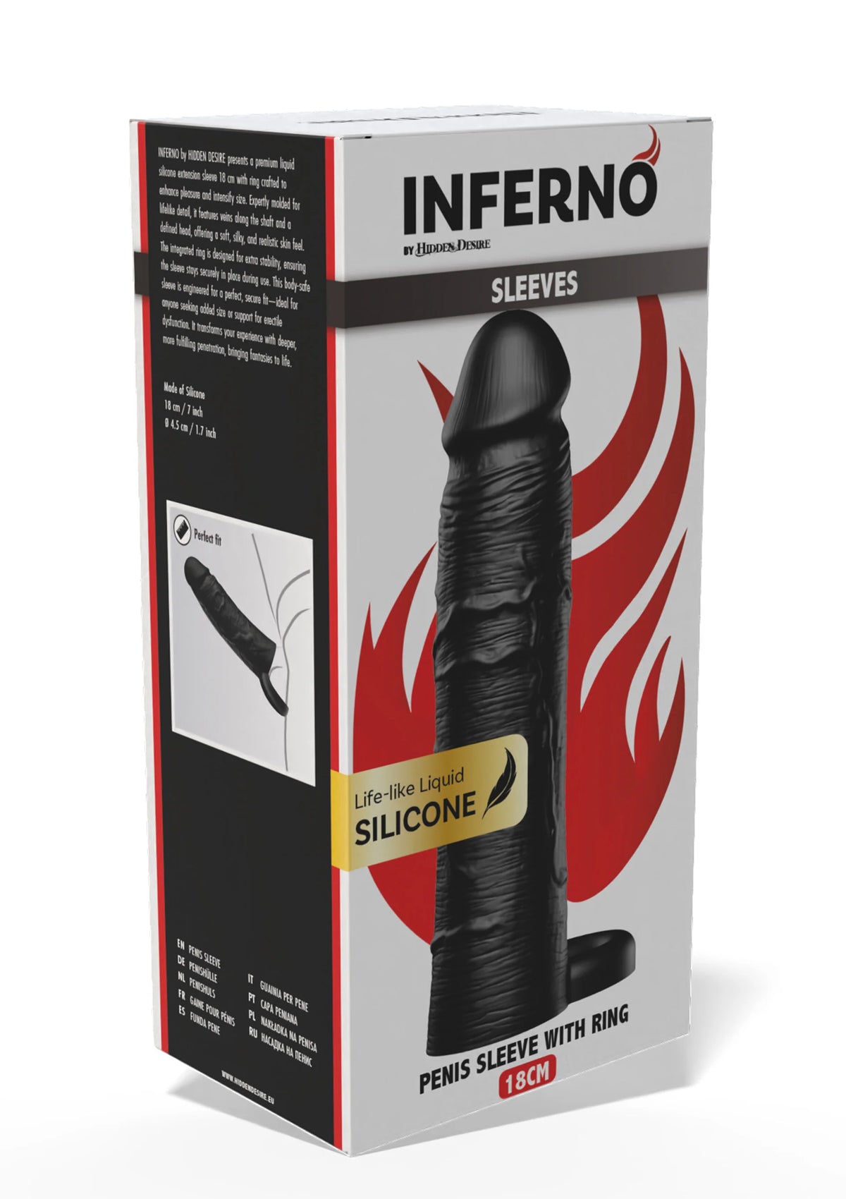 Bestel: Penis Sleeve Liquid Silicone Ring 18 cm - bij Happytoys.nl, happytoys.be, Happytoys.ae: erotische sex webshop | liever Happy dan Easy βββββ