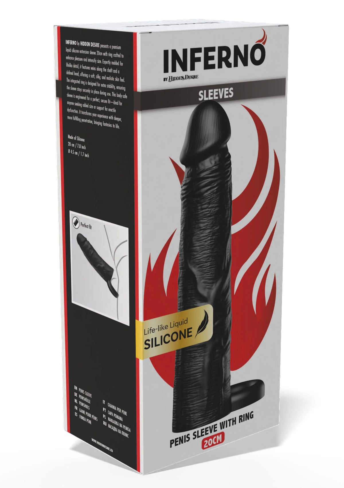 Bestel: Penis Sleeve Liquid Silicone Ring 20 cm - bij Happytoys.nl, happytoys.be, Happytoys.ae: erotische sex webshop | liever Happy dan Easy ⭐⭐⭐⭐⭐