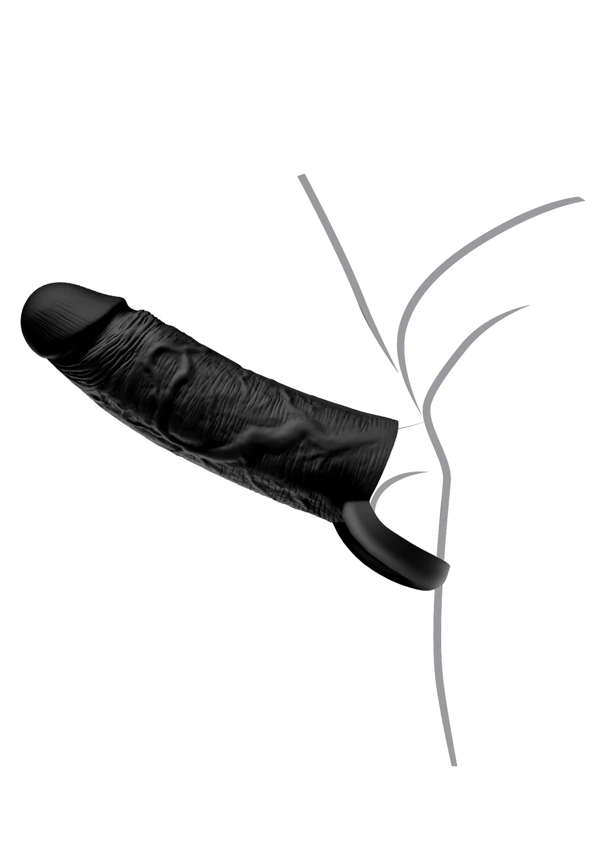 Bestel: Penis Sleeve Liquid Silicone Ring 20 cm - bij Happytoys.nl, happytoys.be, Happytoys.ae: erotische sex webshop | liever Happy dan Easy βββββ