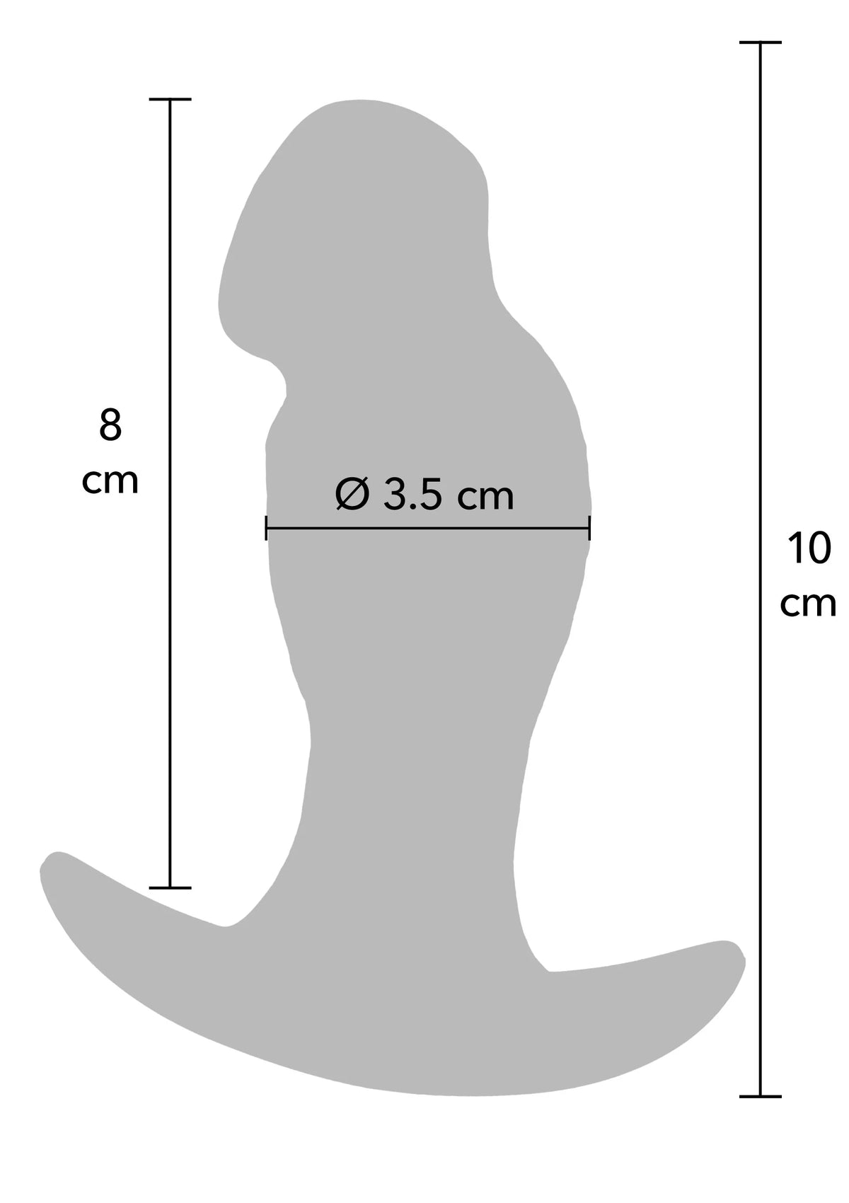Bestel: Realistic Buttplug Liquid Silicone 10 cm by Hidden Desire - bij Happytoys.nl, happytoys.be, Happytoys.ae: erotische sex webshop | liever Happy dan Easy āāāāā