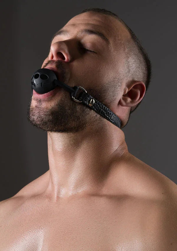 Bestel: Croc - Embossed Ball Gag by Feros Avanza - bij Happytoys.nl, happytoys.be, Happytoys.ae: erotische sex webshop | liever Happy dan Easy βββββ - Default Title - 24035 - BLACK