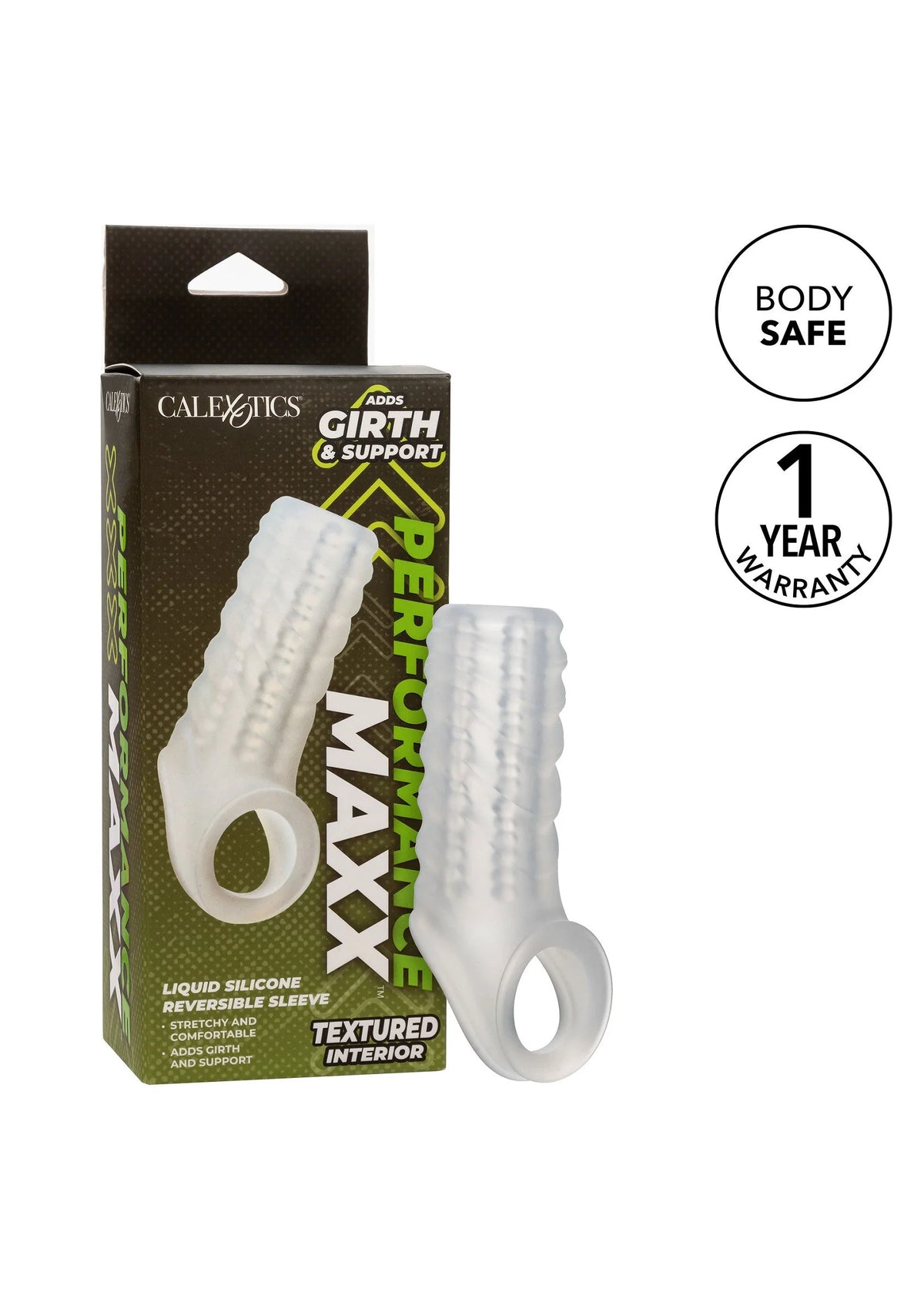 Bestel: Silicone Reversible Sleeve by CalExotics - bij Happytoys.nl, happytoys.be, Happytoys.ae: erotische sex webshop | liever Happy dan Easy ⭐⭐⭐⭐⭐