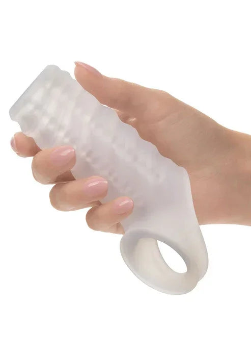 Bestel: Silicone Reversible Sleeve by CalExotics - bij Happytoys.nl, happytoys.be, Happytoys.ae: erotische sex webshop | liever Happy dan Easy ⭐⭐⭐⭐⭐