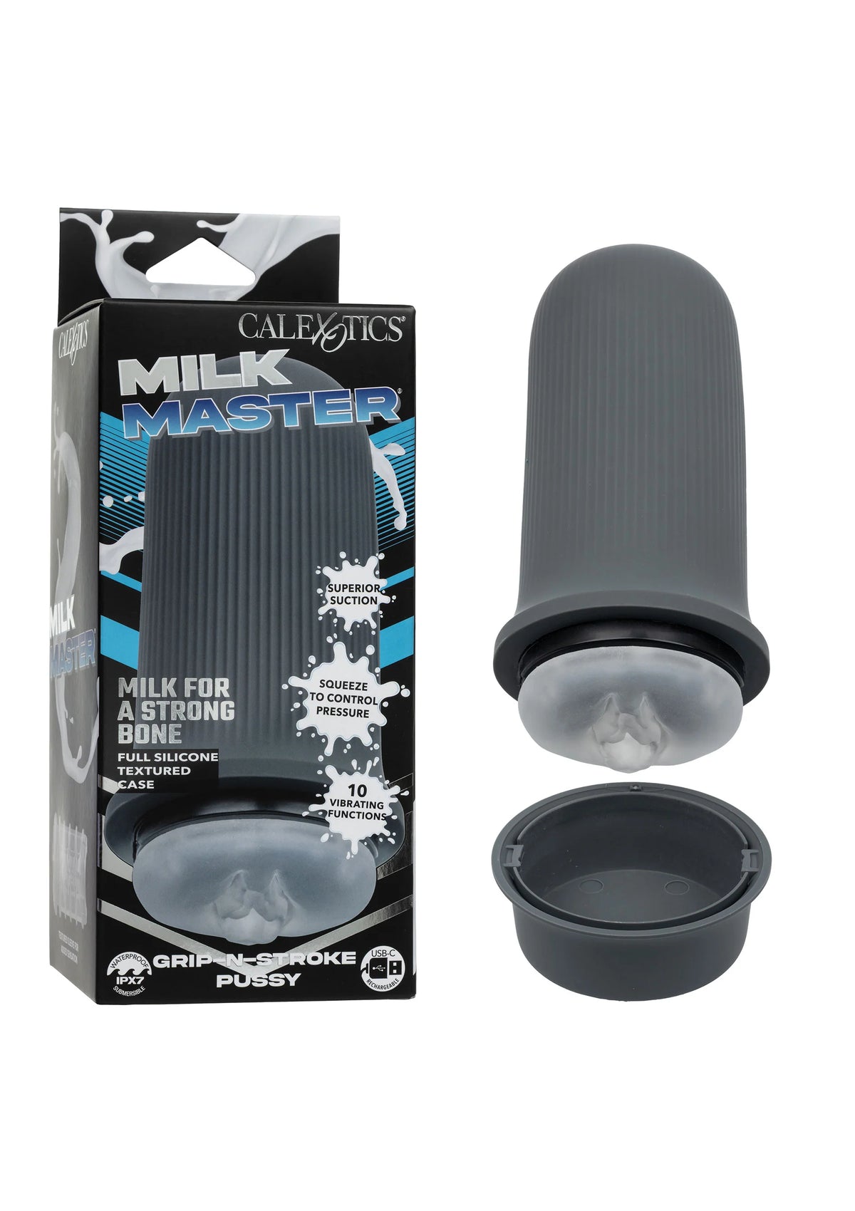 Bestel: Grip - N - Stroke automatic Pussy by CalExotics Milk Master - bij Happytoys.nl, happytoys.be, Happytoys.ae: erotische sex webshop | liever Happy dan Easy ⭐⭐⭐⭐⭐