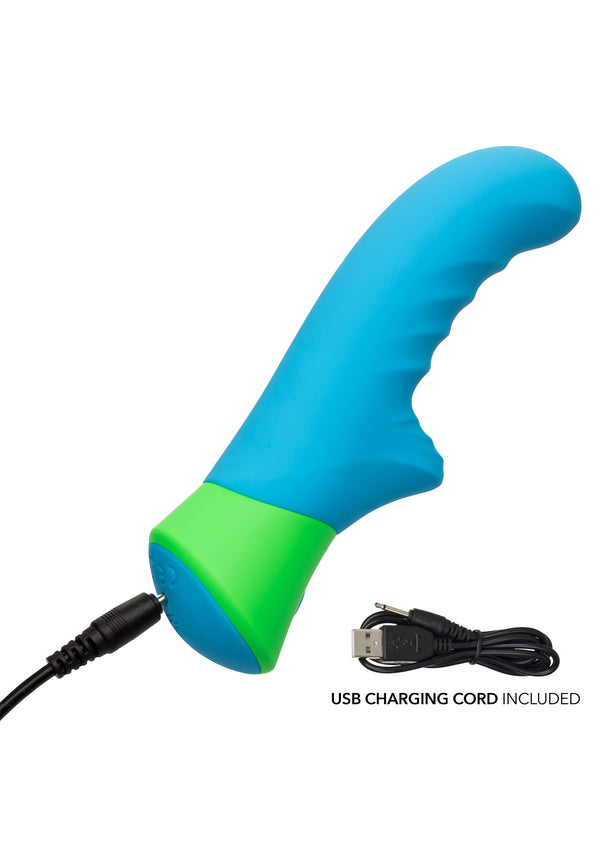 Bestel: Ridged - G Vibrator by CalExotics Rave - bij Happytoys.nl, happytoys.be, Happytoys.ae: erotische sex webshop | liever Happy dan Easy ⭐⭐⭐⭐⭐