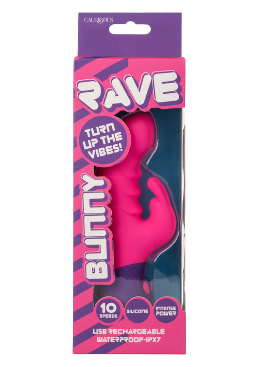 Bestel: Bunny Vibrator by CalExotics Rave - bij Happytoys: de erotische sex webshop | liever Happy dan Easy ⭐⭐⭐⭐⭐