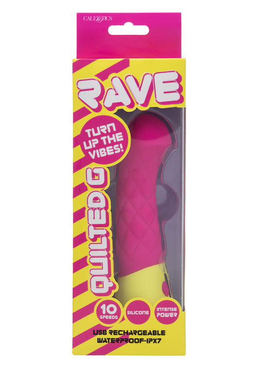Bestel: Quilted G Vibrator by CalExotics Rave - bij Happytoys.nl, happytoys.be, Happytoys.ae: erotische sex webshop | liever Happy dan Easy ⭐⭐⭐⭐⭐