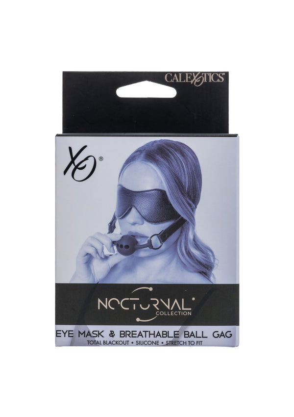 Bestel: Eye Mask & Breathable Ball Gag by CalExotics Nocturnal - bij Happytoys.nl, happytoys.be, Happytoys.ae: erotische sex webshop | liever Happy dan Easy ⭐⭐⭐⭐⭐