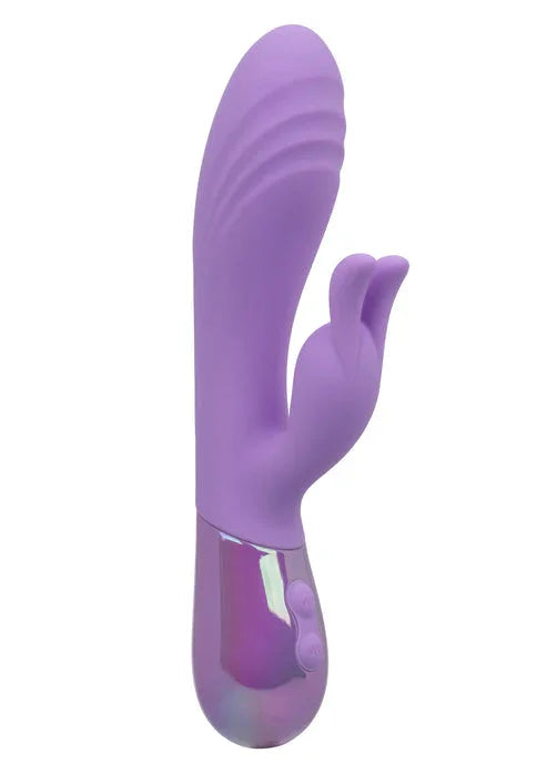 Bestel: Dual Bunny Vibrator by CalExotics - bij Happytoys.nl, happytoys.be, Happytoys.ae: erotische sex webshop | liever Happy dan Easy ⭐⭐⭐⭐⭐ - Default Title - 27871 - PURPLE
