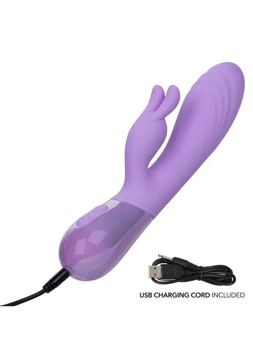 Bestel: Dual Bunny Vibrator by CalExotics - bij Happytoys.nl, happytoys.be, Happytoys.ae: erotische sex webshop | liever Happy dan Easy ⭐⭐⭐⭐⭐