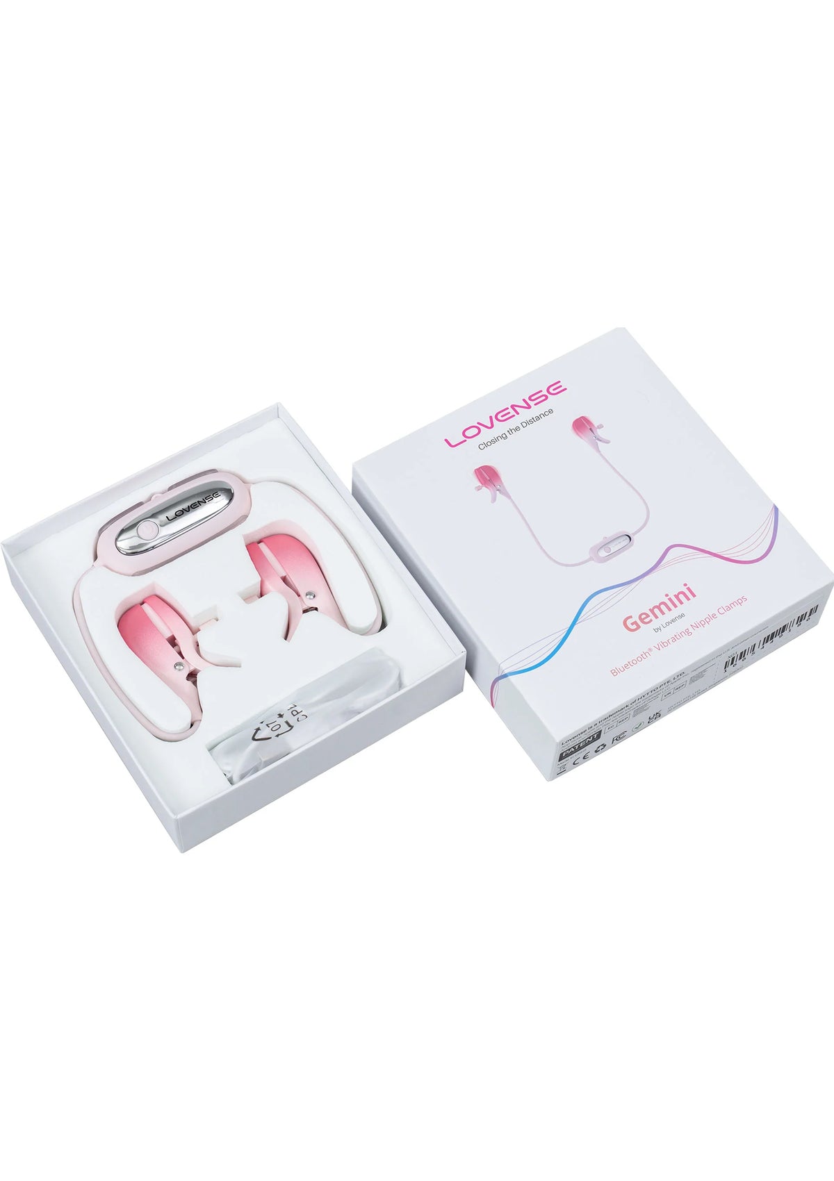 Bestel: Lovense Gemini Nippleclamp - bij Happytoys.nl, happytoys.be, Happytoys.ae: erotische sex webshop | liever Happy dan Easy ⭐⭐⭐⭐⭐