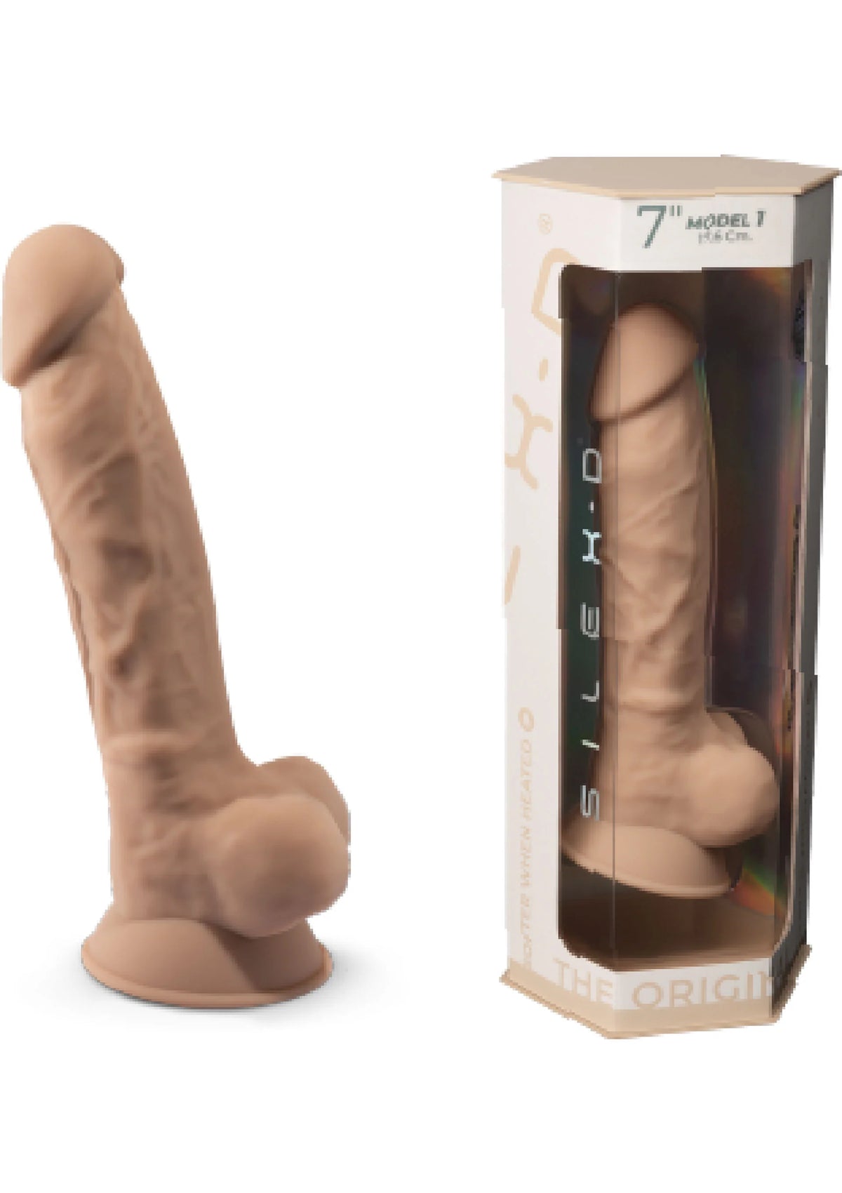 Bestel: Dildo Model 7 inch by Silex - D The Original - bij Happytoys.nl, happytoys.be, Happytoys.ae: erotische sex webshop | liever Happy dan Easy ⭐⭐⭐⭐⭐