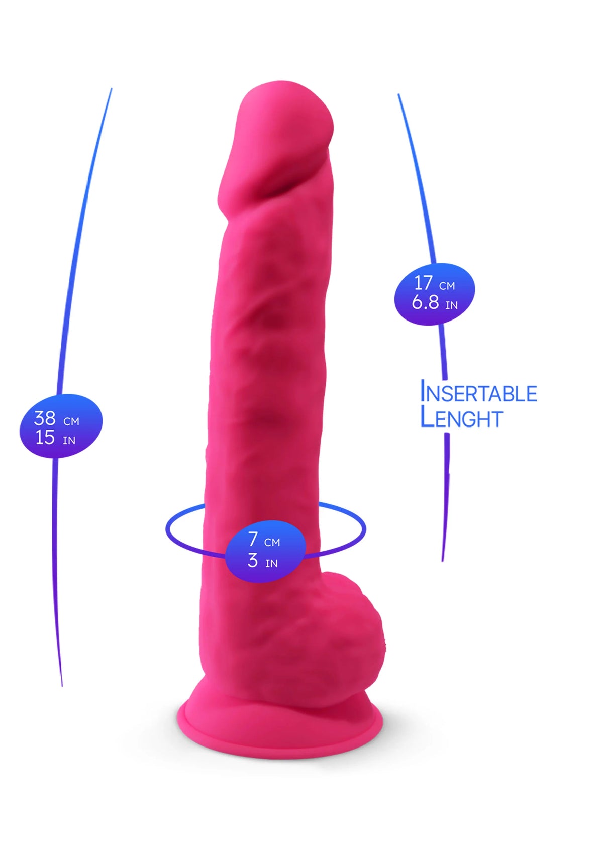 Bestel: Dildo Model 15 inch by Silex - D The Original - bij Happytoys: de erotische sex webshop | liever Happy dan Easy ⭐⭐⭐⭐⭐