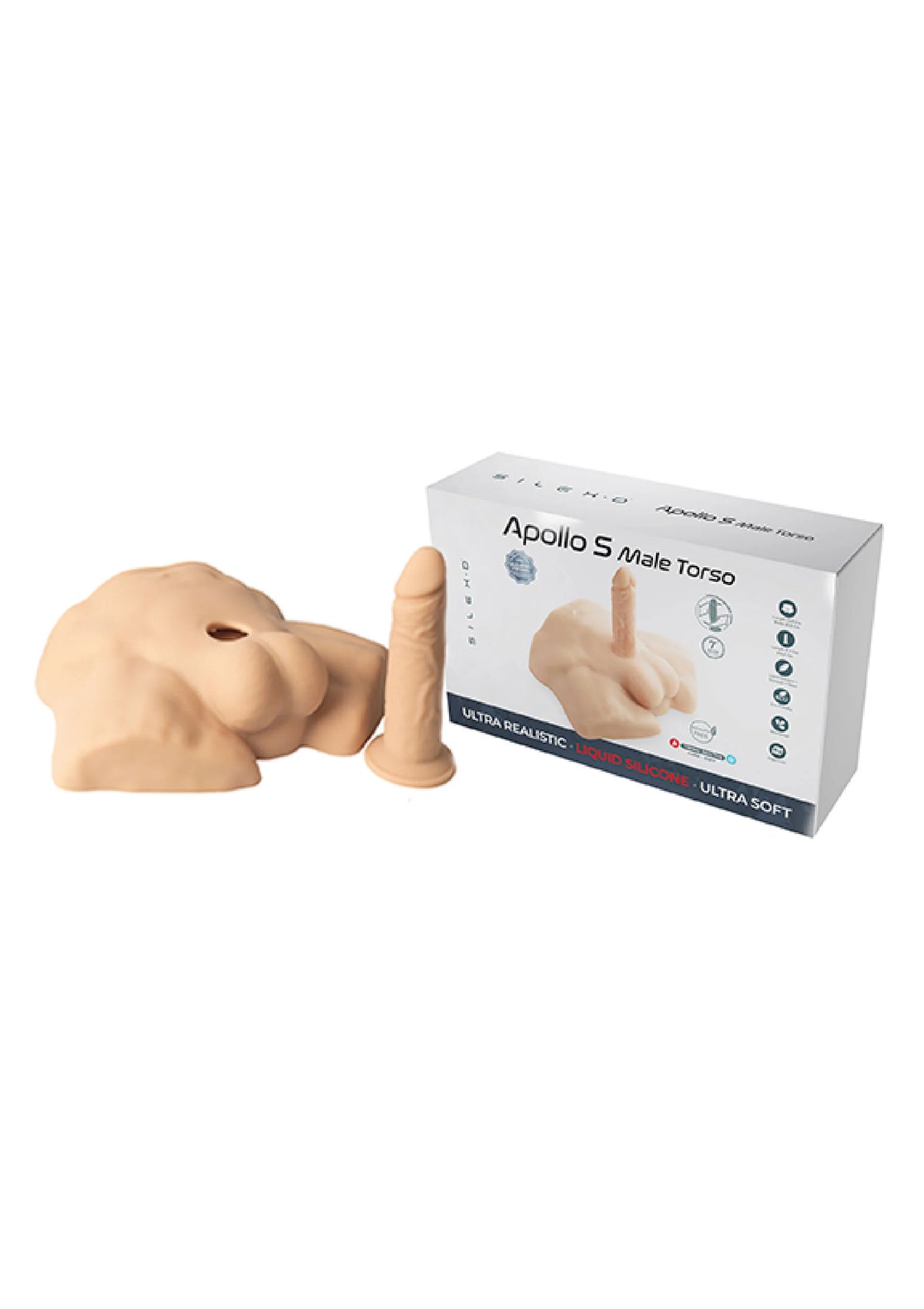 Bestel: Silicone Demi Torso Small by Silex - D - bij Happytoys.nl, happytoys.be, Happytoys.ae: erotische sex webshop | liever Happy dan Easy ⭐⭐⭐⭐⭐