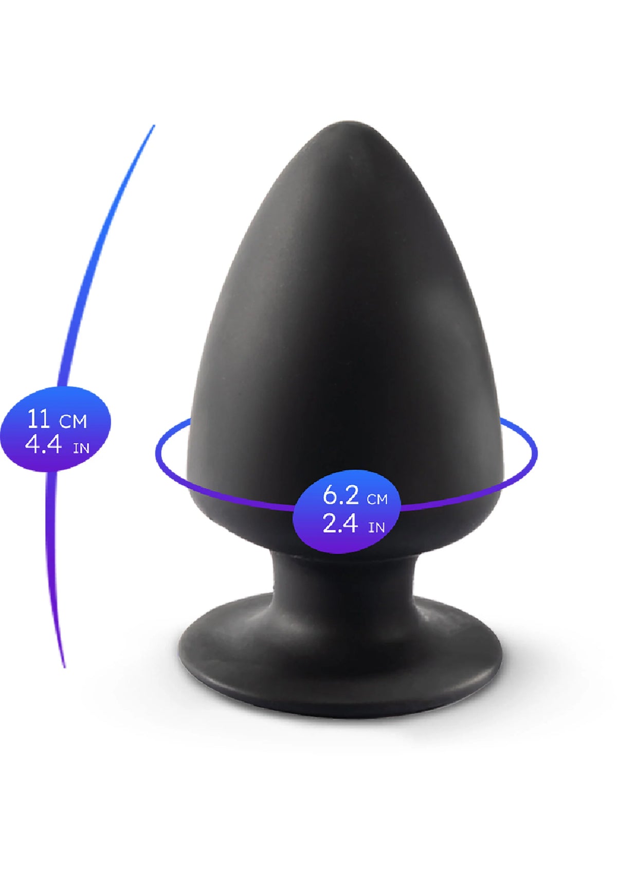 Bestel: Plug Model 1 - Medium - bij Happytoys.nl, happytoys.be, Happytoys.ae: erotische sex webshop | liever Happy dan Easy ⭐⭐⭐⭐⭐ - Default Title - 29747 - BLACK