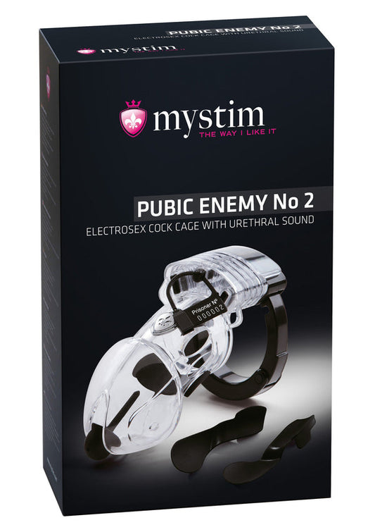Bestel: Pubic Enemy No. 2 Cock Cage by MyStim - bij Happytoys: de erotische sex webshop | liever Happy dan Easy ⭐⭐⭐⭐⭐