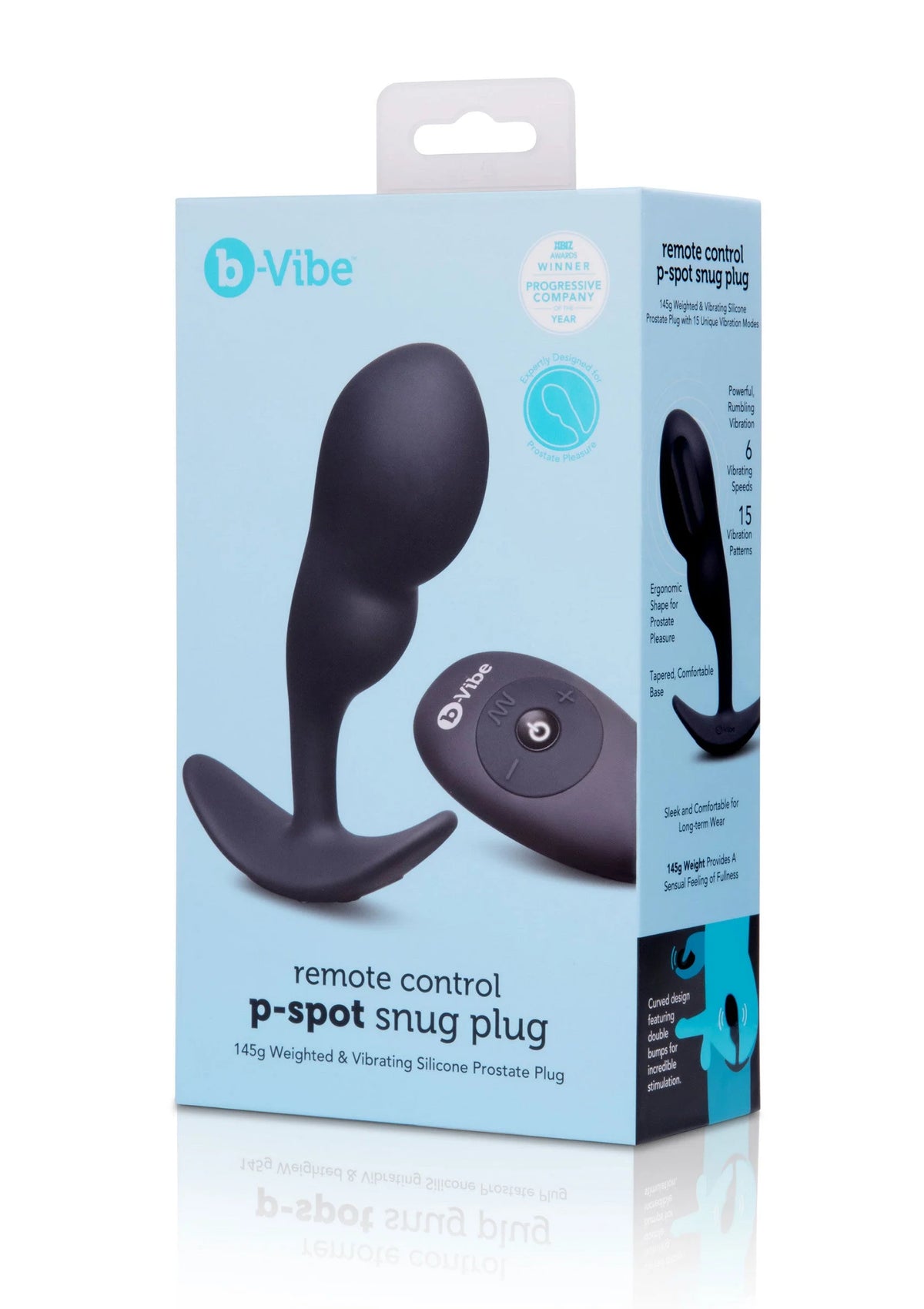 Bestel: Remote Control P - Spot Snug Plug 145g by B - Vibe - bij Happytoys.nl, happytoys.be, Happytoys.ae: erotische sex webshop | liever Happy dan Easy ⭐⭐⭐⭐⭐