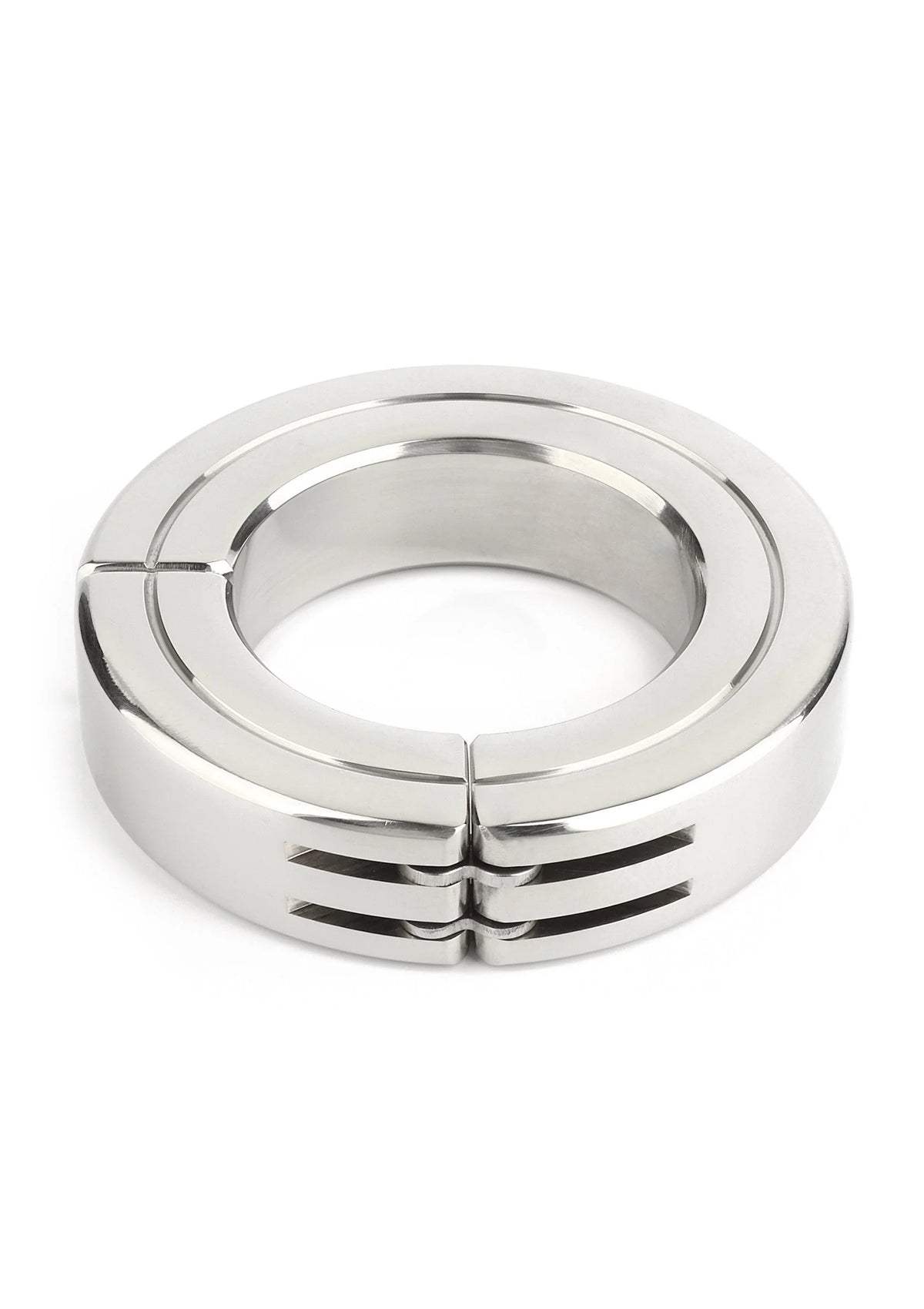 Bestel: Hinged Magnetic Cockring 45mm by Mr. Steel - bij Happytoys.nl, happytoys.be, Happytoys.ae: erotische sex webshop | liever Happy dan Easy ⭐⭐⭐⭐⭐