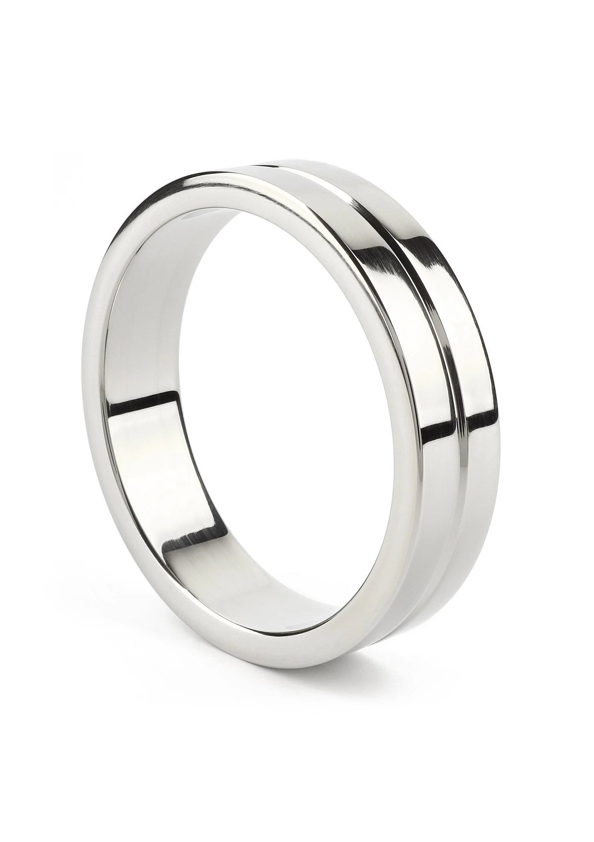 Bestel: Single Grooved C - Ring 55mm - bij Happytoys.nl, happytoys.be, Happytoys.ae: erotische sex webshop | liever Happy dan Easy βββββ - Default Title - 38228 - SILVER