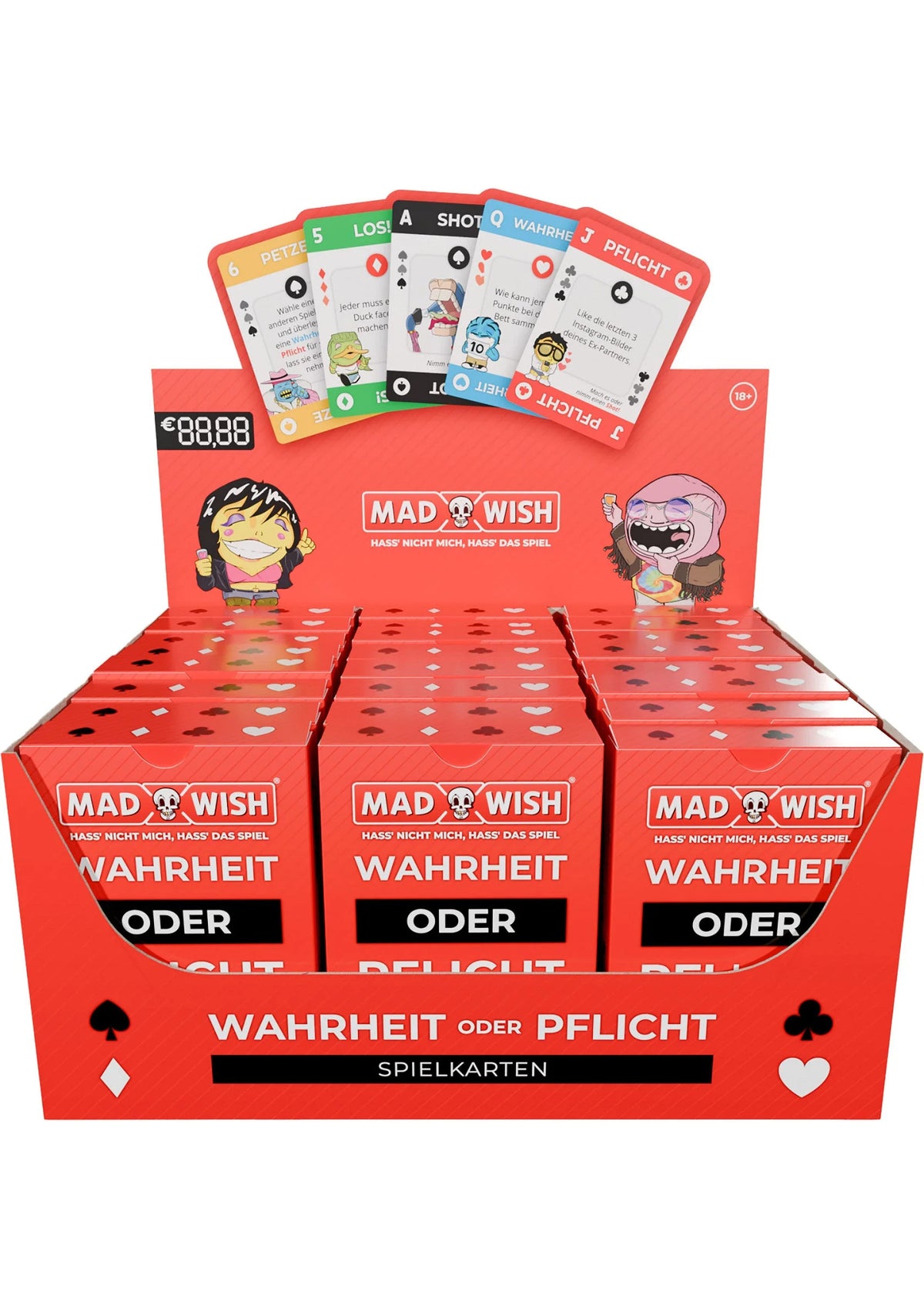Bestel: MadWish Playing Cards 24 pcs ENG/DE - bij Happytoys.nl, happytoys.be, Happytoys.ae: erotische sex webshop | liever Happy dan Easy ⭐⭐⭐⭐⭐