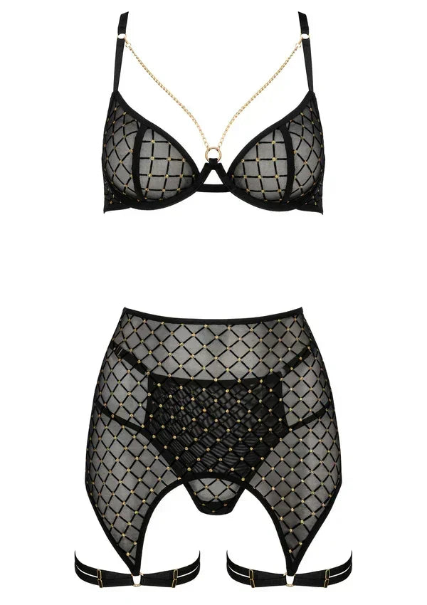 Bestel: 3 Pcs Set THP101 Lingerie tbra, panty and garter S/M by Kotek - bij Happytoys.nl, happytoys.be, Happytoys.ae: erotische sex webshop | liever Happy dan Easy ⭐⭐⭐⭐⭐