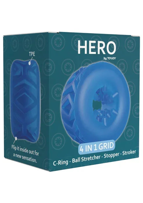 Bestel: 4 - in - 1 Grid Ring by ToyJoy - bij Happytoys.nl, happytoys.be, Happytoys.ae: erotische sex webshop | liever Happy dan Easy ⭐⭐⭐⭐⭐