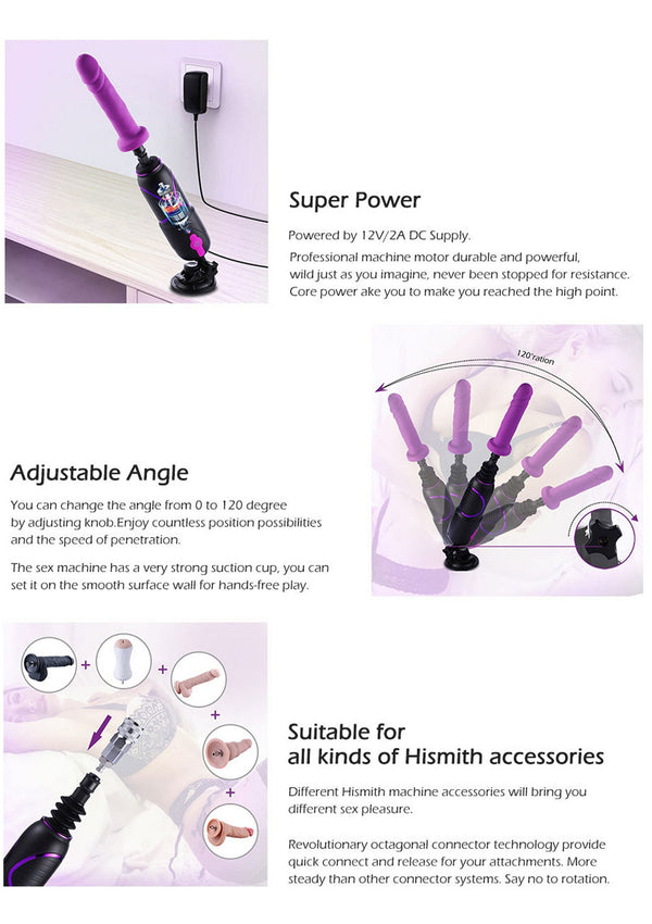 Bestel: Premium Travel FuckMachine 2.0 by HiSmith - bij Happytoys.nl, happytoys.be, Happytoys.ae: erotische sex webshop | liever Happy dan Easy ⭐⭐⭐⭐⭐