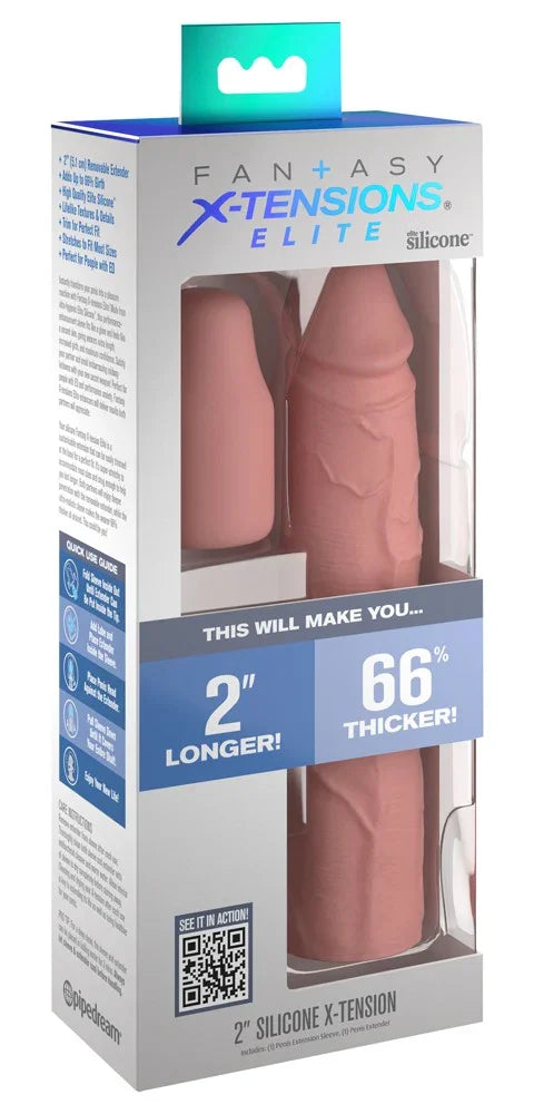 2" Silicone X-tension - Happytoys Sexshop: Toys for Feeling Happy & Easy 😊 - Discreet geleverd