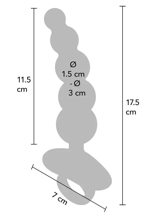 5 Balls Anal Plug Vibrating + Remote by Playhouse