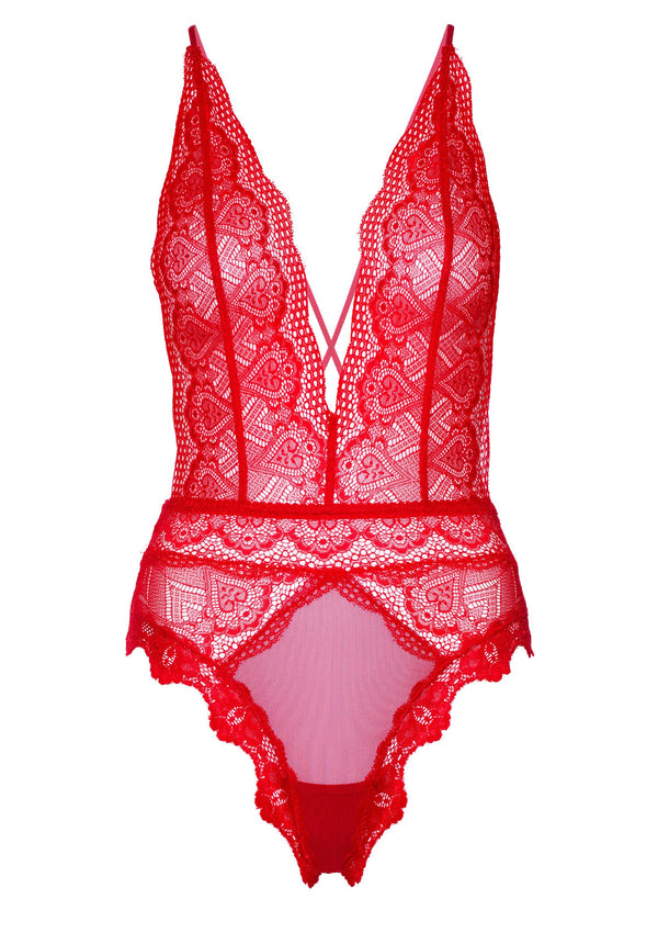 Bestel: Deep - V Lace Teddy by Daring Intimates - bij Happytoys.nl, happytoys.be, Happytoys.ae: erotische sex webshop | liever Happy dan Easy ⭐⭐⭐⭐⭐