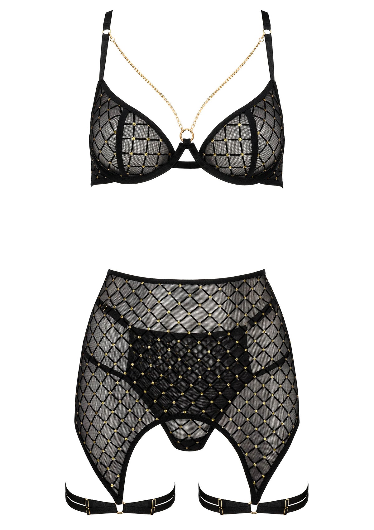 Bestel: 3 Pcs Set THP101 Lingerie tbra, panty and garter S/M by Kotek - bij Happytoys.nl, happytoys.be, Happytoys.ae: erotische sex webshop | liever Happy dan Easy ⭐⭐⭐⭐⭐